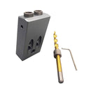 9.5mm Woodwork Guide Oblique Hole Positioner Angle Drill Bit Locator Set Kit