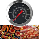 BBQ Barbecue Charcoal Grill Pit Wood Smoker Temperature Gauge Grill Pit Thermometer Fahrenheit for Barbecue Meat Cooking Beef Pork Lamb