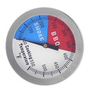 Stainless Steel BBQ Smoker Grill Thermometer Temperature Gauge Barbecue Tool
