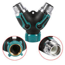 2 Nozzle Water Sprayer Lawn Grass Sprinkler Head Garden Watering Plastic