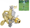 Zinc Alloy Irrigation Spray Head Metal Water Watering Sprinkler With Tripod