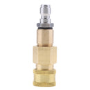 2 Pcs 1/4'' Air Compressor Snow Foam Lance Adapter Brass Hose Quick Coupler Socket Connector Set
