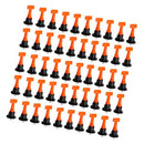 50Pcs 2-6mm Tile Leveling System Kit T Leveler Tile Spacer T Wall Floor Tool