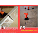 50Pcs 2-6mm Tile Leveling System Kit T Leveler Tile Spacer T Wall Floor Tool