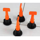 50Pcs 2-6mm Tile Leveling System Kit T Leveler Tile Spacer T Wall Floor Tool