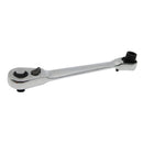1/4" Drive Quick Release Pear Head Ratchet Handle 72 Teeth Socket Wrench