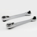 1/4" Drive Quick Release Pear Head Ratchet Handle 72 Teeth Socket Wrench