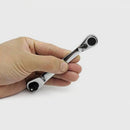 1/4" Drive Quick Release Pear Head Ratchet Handle 72 Teeth Socket Wrench