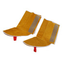 1 Pairs Welding Protective Shoes Feet Cover Fire Flame Resistant For Welder Safety -Yellow