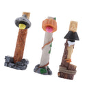3X Mini Modern Street Lights Craft Fairy Garden Decor Figurines Statue Fashion Garden Home Yard Decor
