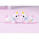 2pcs Mini Resin Cute Unicorn Shape Statues Home Garden Landscape Decor Bonsai Ornament