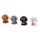 4pcs Cute Mini Dog Miniature Ornament Moss Flower Pot Fairy Garden Landscape
