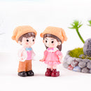 4PC Resin Craft Miniature Couples Micro Landscape Ornament Fairy Garden DIY