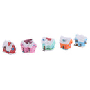 5 Pcs Snow Fairy Garden House Ornament DIY Cake Pot Plant Decoration Micro Landscape