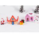 5 Pcs Snow Fairy Garden House Ornament DIY Cake Pot Plant Decoration Micro Landscape