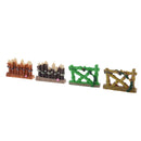 4 PCS Pretty Small Fence Mini Resin Craft Ornament DIY Micro Landscape Fairy Garden Supplies