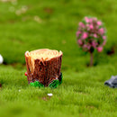 10 Pcs Mini Tree Stump Dollhouse Decor DIY Home Garden Micro Landscape Decor