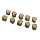 10 Pcs Mini Tree Stump Dollhouse Decor DIY Home Garden Micro Landscape Decor