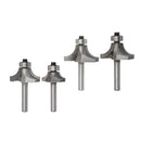6.35mm Shank Flush Trim Pattern Router Bit Cutter Woodworking Milling -4pcs