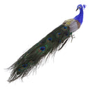 Fake Artificial Peacock Bird Feathered Realistic Garden Home Decor Ornaments