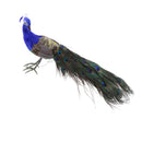 Fake Artificial Peacock Bird Feathered Realistic Garden Home Decor Ornaments