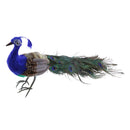 Fake Artificial Peacock Bird Feathered Realistic Garden Home Decor Ornament