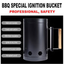 BBQ Barbecue Chimney Starter Charcoal Grill Steel Rapid Quick Fire Lighter