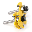 8mm 2pcs / set Shank Reversible Finger Joint Set Woodworking Cutter Tool