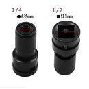 1/2" Drive to 1/4" Hex Quick Release Converter for Impact Wrench Screwdriver Bit