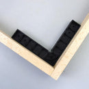 2pcs Durable Positioning Squares (4'') -Black