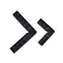 2pcs Durable Positioning Squares (4'') -Black