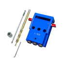 Portable Pocket Hole Jig Drill Guide Woodworking Joinery Set Kit DIY Tool