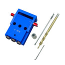 Portable Pocket Hole Jig Drill Guide Woodworking Joinery Set Kit DIY Tool