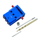 Portable Pocket Hole Jig Drill Guide Woodworking Joinery Set Kit DIY Tool