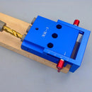 Portable Pocket Hole Jig Drill Guide Woodworking Joinery Set Kit DIY Tool