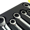 7pcs/set Hand Tool Kit Mechanics Metric Ratchet Wrench Set Fixed Head 8-19mm