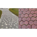 7-Hexagon Walk Maker Concrete Stepping Stone Mold Garden Pathway Mold