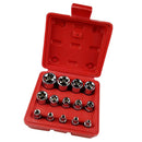 14pcs Chrome Vanadium Steel Hex Bit Wrench Socket Set 1/4" 3/8" 1/2" E4-E24