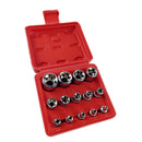 14pcs Chrome Vanadium Steel Hex Bit Wrench Socket Set 1/4" 3/8" 1/2" E4-E24