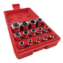 14pcs Chrome Vanadium Steel Hex Bit Wrench Socket Set 1/4" 3/8" 1/2" E4-E24