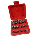 14pcs Chrome Vanadium Steel Hex Bit Wrench Socket Set 1/4" 3/8" 1/2" E4-E24