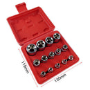 14pcs Chrome Vanadium Steel Hex Bit Wrench Socket Set 1/4" 3/8" 1/2" E4-E24