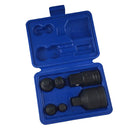 6pcs Performance Tool Set Socket Reducer Adapter 1/4'' - 3/8'' - 1/2'' - 3/4'' Air Impact Socket for Auto & Construction Work Blue Case