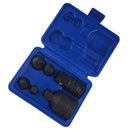 6pcs Performance Tool Set Socket Reducer Adapter 1/4'' - 3/8'' - 1/2'' - 3/4'' Air Impact Socket for Auto & Construction Work Blue Case