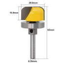 1/4'' Shank 1-1/8" Diameter Bowl Router Bit Dish Tray Carving Woodworking Cutter Tools