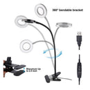 Full Spectrum LED Grow Light Veg Bloom Plants Dual Head for Garden USB Port