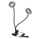 Full Spectrum LED Grow Light Veg Bloom Plants Dual Head for Garden USB Port