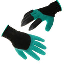 Garden Gloves with Claws on Right Hands For Digging Planting,Quick & Easy to Dig Without Tools, Safe for Rose Pruning (Green)