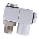 High Quality Aluminum 1/4" Air Hose Connector Adapter Joint Universal 360 Degree Swivel