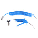 Air Blow Gun KIt Air Compressor Hose Kit with Steel Nozzle Kit & Recoil Hose for Dust Cleaning